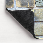 Kratze und knurrende Ziegelmauer Mousepad (Ecke)