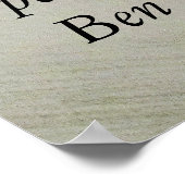 Kratzen eines Hundes - Schlafposter für Hunde Poster (Ecke)