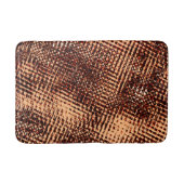 Kratzen mit dicken Kreuzen in Orange mit Schatten Badematte (Vorderseite)