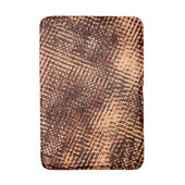 Kratzen mit dicken Kreuzen in Orange mit Schatten Badematte (Vorderseite Vertikal)