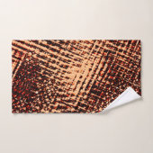 Kratzen mit dicken Kreuzen in Orange mit Schatten Badhandtuch Set (Handtuch)