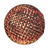 Kratzen mit dicken Kreuzen in Orange mit Schatten Baseball (Vorderseite Links)