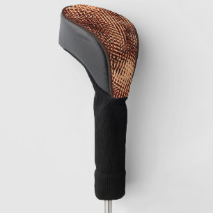 Kratzen mit dicken Kreuzen in Orange mit Schatten Golf Headcover