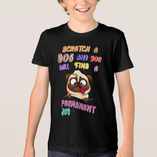 Kratzen Sie einen Hund und Sie finden einen festen Tri-Blend Shirt