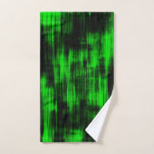 Kratzende Flecken in grell grün und stark dunkel Badhandtuch Set (Handtuch)