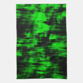 Kratzende Flecken in grell grün und stark dunkel Geschirrtuch (Vertikal)