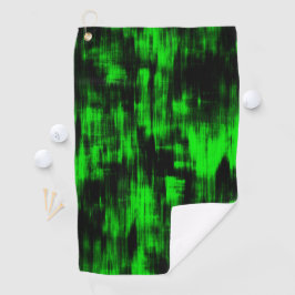 Kratzende Flecken in grell grün und stark dunkel Golfhandtuch