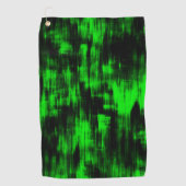 Kratzende Flecken in grell grün und stark dunkel Golfhandtuch (Vorderseite)