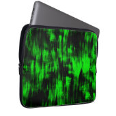 Kratzende Flecken in grell grün und stark dunkel Laptopschutzhülle (Vorne Rechts)
