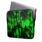 Kratzende Flecken in grell grün und stark dunkel Laptopschutzhülle (Vorderseite Links)