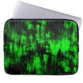 Kratzende Flecken in grell grün und stark dunkel Laptopschutzhülle (Vorderseite)