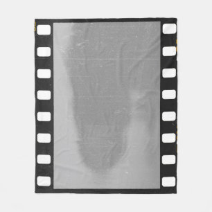 Kratzender Filmstreifen, Vintage-Platzhalter. Fleecedecke