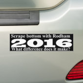Kratzenunterseite mit Rodham Autoaufkleber (Auf Auto)