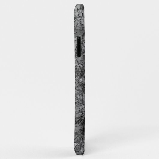 Kratzer auf einem leicht gepunkteten Grau Case-Mate iPhone Hülle (Hinten/Rechts)