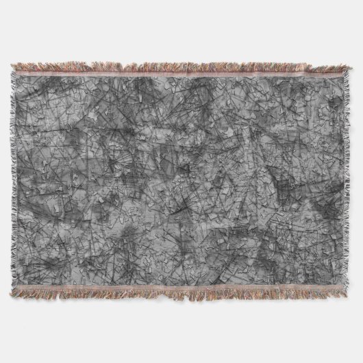 Kratzer auf einem leicht gepunkteten Grau Decke (Vorderseite)