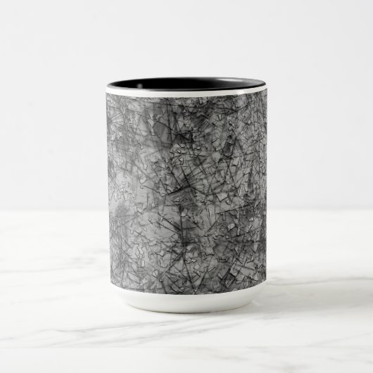 Kratzer auf einem leicht gepunkteten Grau Tasse (Zentrum)