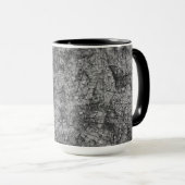 Kratzer auf einem leicht gepunkteten Grau Tasse (VorderseiteRechts)