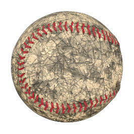 Kratzer auf einem leicht gepunkteten Khaki Baseball