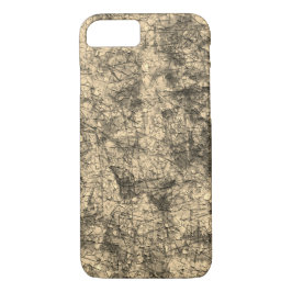 Kratzer auf einem leicht gepunkteten Khaki Case-Mate iPhone Hülle