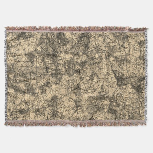 Kratzer auf einem leicht gepunkteten Khaki Decke (Vorderseite)