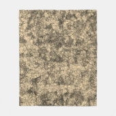 Kratzer auf einem leicht gepunkteten Khaki Fleecedecke (Vorderseite)