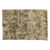 Kratzer auf einem leicht gepunkteten Khaki Kissenbezug (Vorderseite-Links)