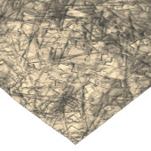 Kratzer auf einem leicht gepunkteten Khaki Kurzer Tischläufer (Ecke)