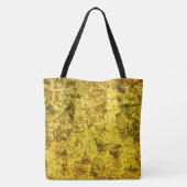 Kratzer auf einem leicht gepunkteten Ocher Tasche (Rückseite)