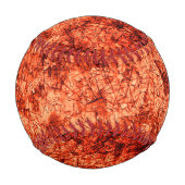 Kratzer auf einer leicht gepunkteten Koralle Baseball (Vorderseite)