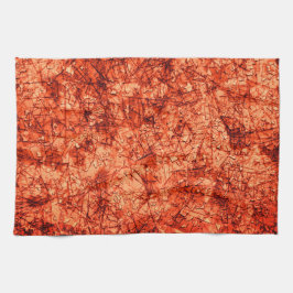 Kratzer auf einer leicht gepunkteten Koralle Geschirrtuch