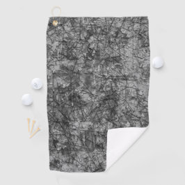 Kratzer auf leicht gepunktet grau bis schwarz golfhandtuch