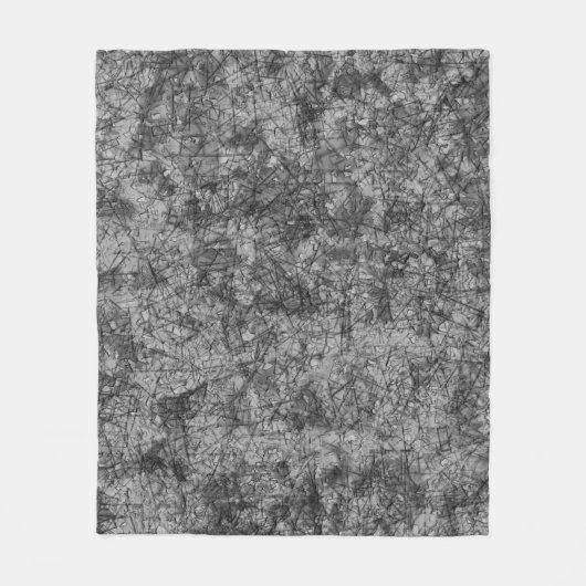 Kratzer auf leicht gepunktetem Grau Fleecedecke (Vorderseite)
