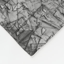 Kratzer auf leicht gepunktetem Grau Fleecedecke