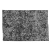 Kratzer auf leicht gepunktetem Grau und Schwarz Kissenbezug (Rückseite-Rechts)