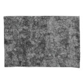 Kratzer auf leicht gepunktetem Grau und Schwarz Kissenbezug (Vorderseite-Links)