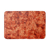 Kratzer auf leicht gepunktetem Korallenhintergrund Badematte (Vorderseite)