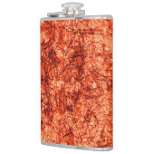 Kratzer auf leicht gepunktetem Korallenhintergrund Flachmann (Links)