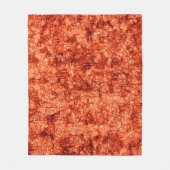 Kratzer auf leicht gepunktetem Korallenhintergrund Fleecedecke (Vorderseite)