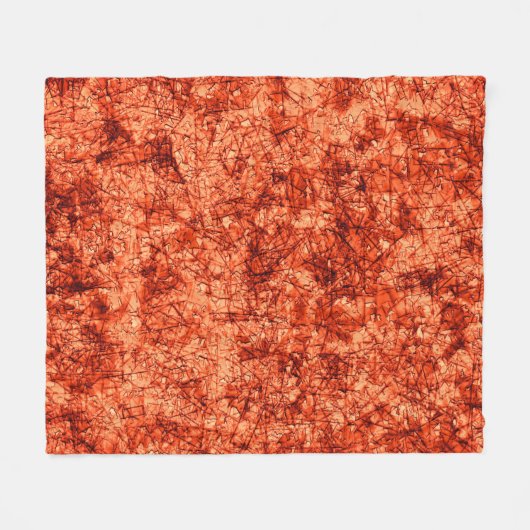 Kratzer auf leicht gepunktetem Korallenhintergrund Fleecedecke (Vorderseite (Horizontal))