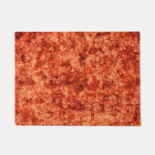 Kratzer auf leicht gepunktetem Korallenhintergrund Fußmatte (Vorderseite)