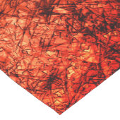 Kratzer auf leicht gepunktetem Korallenhintergrund Kurzer Tischläufer (Ecke)