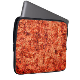 Kratzer auf leicht gepunktetem Korallenhintergrund Laptopschutzhülle