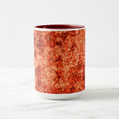 Kratzer auf leicht gepunktetem Korallenhintergrund Tasse (Zentrum)