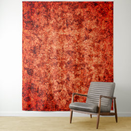 Kratzer auf leicht gepunktetem Korallenhintergrund Wandteppich