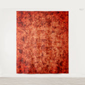 Kratzer auf leicht gepunktetem Korallenhintergrund Wandteppich (Vorderseite)