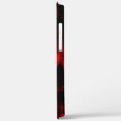 Kratzer-Flecken in hellrot und schwarz Case-Mate iPhone Hülle (Rückseite / Links)