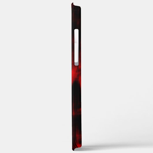 Kratzer-Flecken in hellrot und schwarz Case-Mate iPhone Hülle (Rückseite / Links)