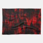 Kratzer-Flecken in hellrot und schwarz Geschirrtuch (Horizontal)