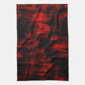 Kratzer-Flecken in hellrot und schwarz Geschirrtuch (Vertikal)