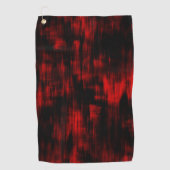 Kratzer-Flecken in hellrot und schwarz Golfhandtuch (Vorderseite)